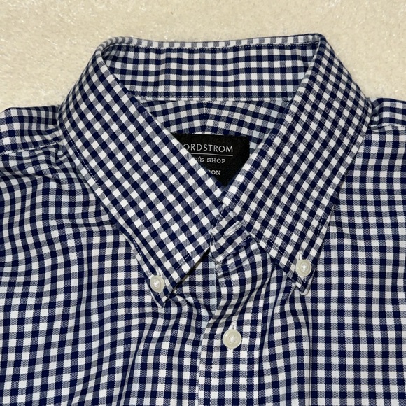 Nordstrom Men’s Shop Non- Iron Classic Fit Dress Shirt - Size 16 / 32 - Picture 6 of 11